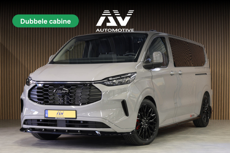 Ford Transit Custom 320 2.0 TDCI 170PK L2H1 DC LIMITED | BPM VRIJ | L+R Schuifdeur | ACC | Blind Spot | Navigatie | Camera | CarPlay | Lane Assist | | Raptor Edition | Trekhaak | 6-Zitter | MODELJAAR 2025 | BPM VRIJ | Verlengde fabrieksgarantie tot 12-2029 | Dubbel Cabine