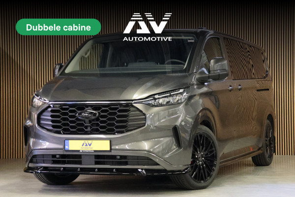 Ford Transit Custom 320 2.0 TDCI 150 PK L2H1 DC LIMITED | L+R Schuifdeur | Dubbel Cabine | ACC | Blind Spot | Navigatie | Camera | CarPlay | Lane As Raptor Edition | Trekhaak | Glaslook panelen | 6-Zitter | Verlengde fabrieksgarantie tot 09-2029