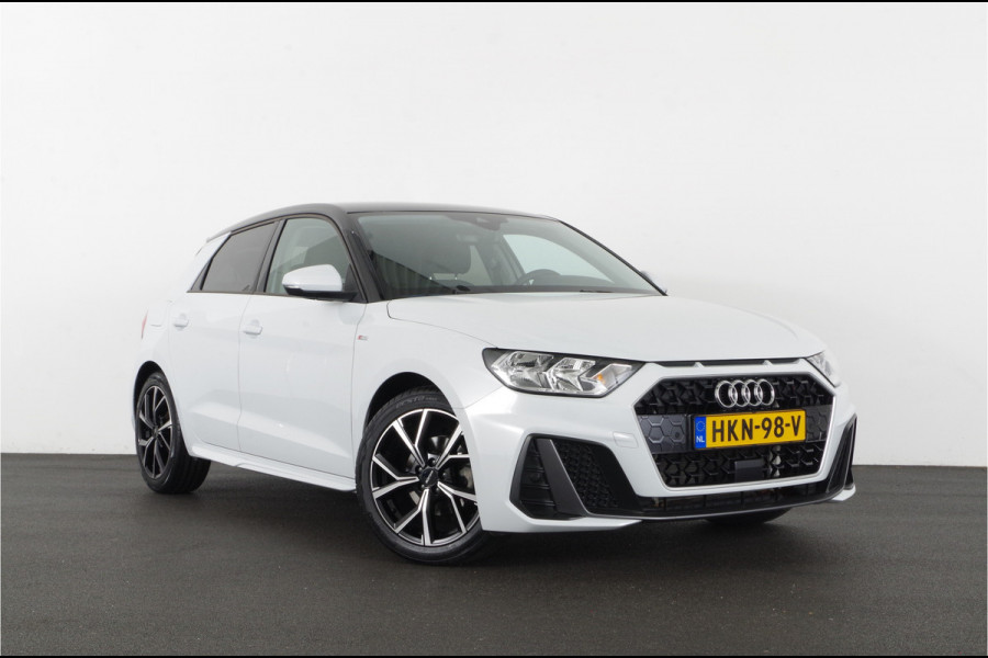 Audi A1 Sportback 30 TFSI S line > 116pk/Zwart dak/17inch/Glacier White/stoelverwarming...
