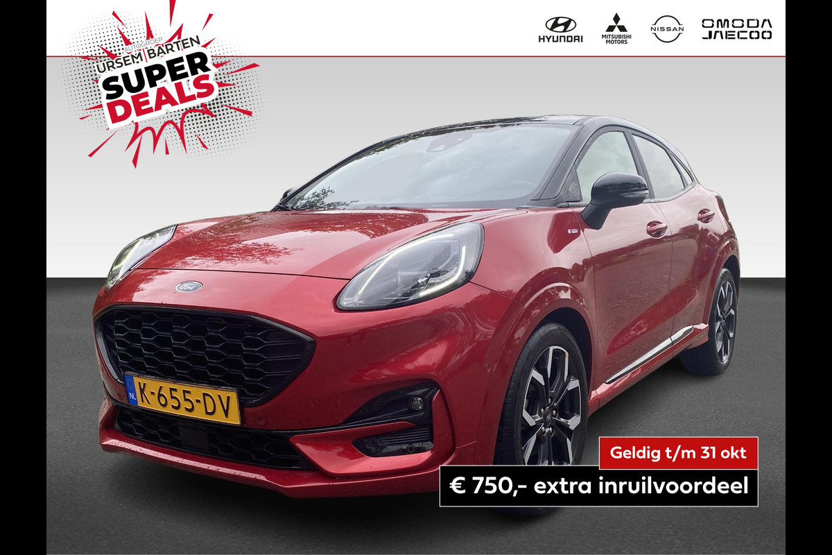 Ford Puma 1.0 EcoBoost Hybrid ST-Line X | zwart dak | B&O Audio | navigatie | climate |  Apple Carplay/Android Auto Ford Puma 1.0 EcoBoost Hybrid ST-Line X | zwart dak | B&O Audio | navigatie | climate |  Apple Carplay/Android Auto