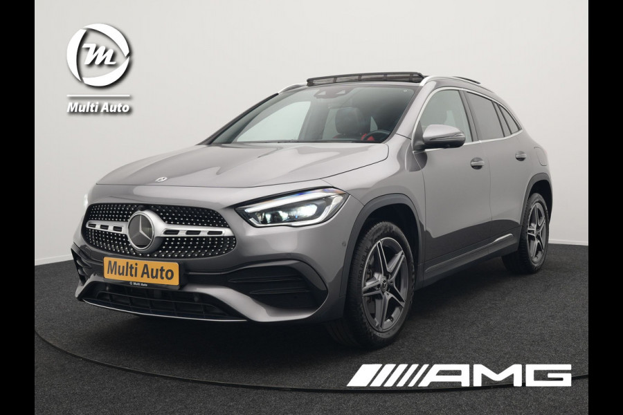 Mercedes-Benz GLA 250 e AMG Line Plug in Hybrid 218pk Dealer O.H | PHEV | Trekhaak af Fabriek | Panodak | Head Up| Adaptive Cruise | Apple Carplay | 360 camera | Sfeerverlichting | Lederen Sportstoelen Verwarmd | Widescreen Display | Navigatie | DAB |