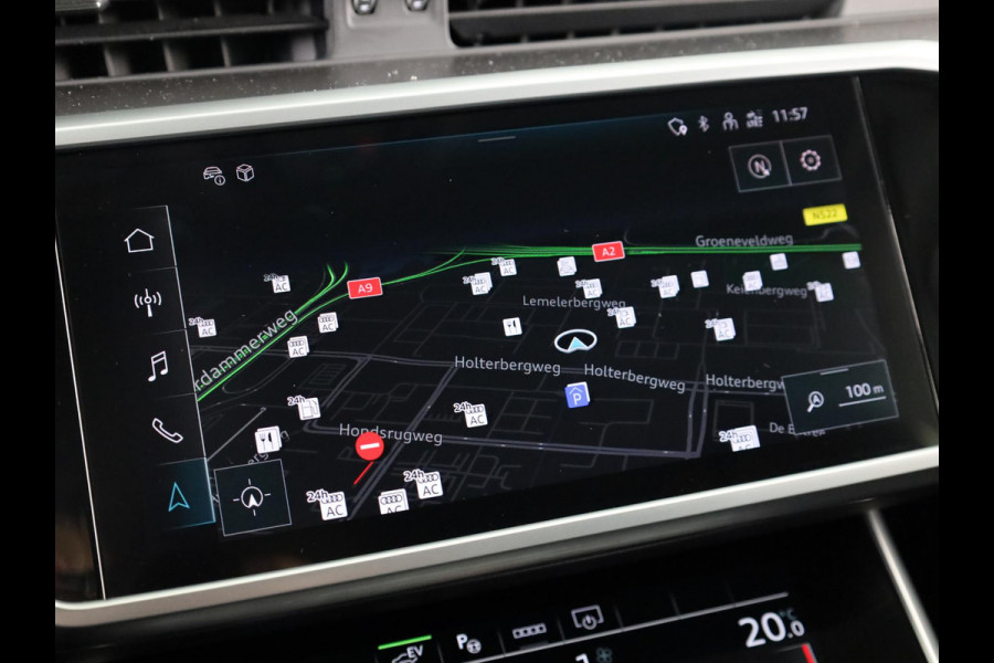 Audi A6 Avant 50 TFSI e quattro 299pk | Trekhaak wegklapbaar | Lederen bekleding | Electrisch verstelbare voorstoelen+geheugen bestuurdersstoel | Adaptieve cruise controle