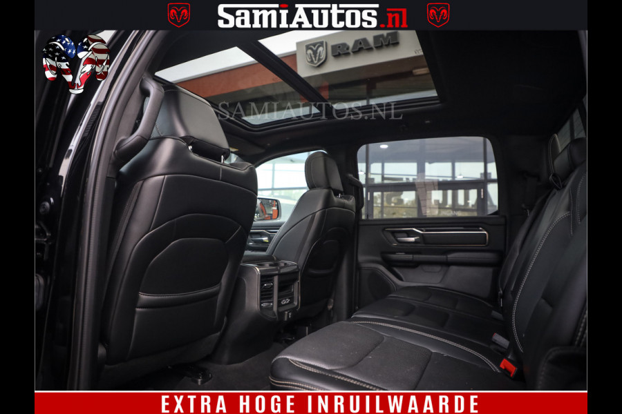 Dodge Ram 1500 SPORT BLACK EDITION | 4X4 5.7 V8 | VOL OPTIES | 360 CAMERA | APPLE CARPLAY | 3500KG | 22INCH NIGHT | FULL LED | ADAPTIVE CRUISE | MEMORY SEATS | LEDER | DUBBELE CABINE | CREWCAB Dodge Ram 1500 SPORT BLACK EDITION | 4X4 5.7 V8 | VOL OPTIES | 360 CAMERA | APPLE CARPLAY | 3500KG | 22INCH NIGHT | FULL LED | ADAPTIVE CRUISE | MEMORY SEATS | LEDER | DUBBELE CABINE | CREWCAB