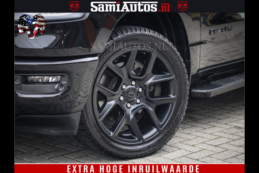 Dodge Ram 1500 SPORT BLACK EDITION | 4X4 5.7 V8 | VOL OPTIES | 360 CAMERA | APPLE CARPLAY | 3500KG | 22INCH NIGHT | FULL LED | ADAPTIVE CRUISE | MEMORY SEATS | LEDER | DUBBELE CABINE | CREWCAB Dodge Ram 1500 SPORT BLACK EDITION | 4X4 5.7 V8 | VOL OPTIES | 360 CAMERA | APPLE CARPLAY | 3500KG | 22INCH NIGHT | FULL LED | ADAPTIVE CRUISE | MEMORY SEATS | LEDER | DUBBELE CABINE | CREWCAB