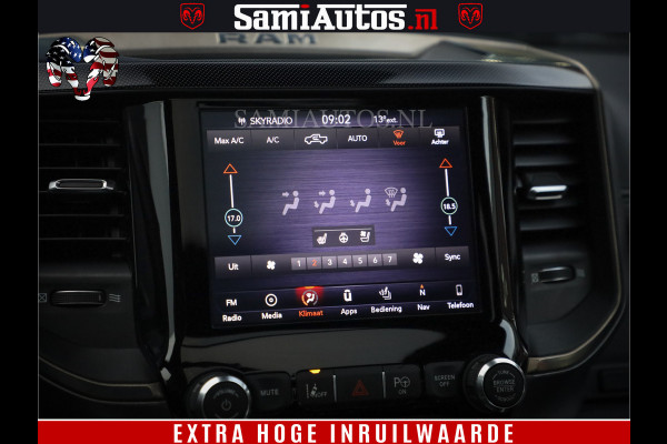 Dodge Ram 1500 SPORT BLACK EDITION | 4X4 5.7 V8 | VOL OPTIES | 360 CAMERA | APPLE CARPLAY | 3500KG | 22INCH NIGHT | FULL LED | ADAPTIVE CRUISE | MEMORY SEATS | LEDER | DUBBELE CABINE | CREWCAB Dodge Ram 1500 SPORT BLACK EDITION | 4X4 5.7 V8 | VOL OPTIES | 360 CAMERA | APPLE CARPLAY | 3500KG | 22INCH NIGHT | FULL LED | ADAPTIVE CRUISE | MEMORY SEATS | LEDER | DUBBELE CABINE | CREWCAB