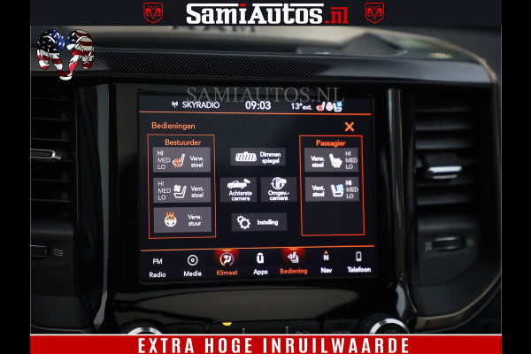Dodge Ram 1500 SPORT BLACK EDITION | 4X4 5.7 V8 | VOL OPTIES | 360 CAMERA | APPLE CARPLAY | 3500KG | 22INCH NIGHT | FULL LED | ADAPTIVE CRUISE | MEMORY SEATS | LEDER | DUBBELE CABINE | CREWCAB Dodge Ram 1500 SPORT BLACK EDITION | 4X4 5.7 V8 | VOL OPTIES | 360 CAMERA | APPLE CARPLAY | 3500KG | 22INCH NIGHT | FULL LED | ADAPTIVE CRUISE | MEMORY SEATS | LEDER | DUBBELE CABINE | CREWCAB