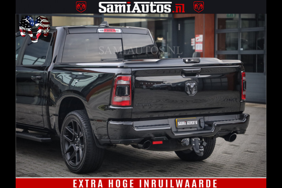 Dodge Ram 1500 SPORT BLACK EDITION | 4X4 5.7 V8 | VOL OPTIES | 360 CAMERA | APPLE CARPLAY | 3500KG | 22INCH NIGHT | FULL LED | ADAPTIVE CRUISE | MEMORY SEATS | LEDER | DUBBELE CABINE | CREWCAB Dodge Ram 1500 SPORT BLACK EDITION | 4X4 5.7 V8 | VOL OPTIES | 360 CAMERA | APPLE CARPLAY | 3500KG | 22INCH NIGHT | FULL LED | ADAPTIVE CRUISE | MEMORY SEATS | LEDER | DUBBELE CABINE | CREWCAB