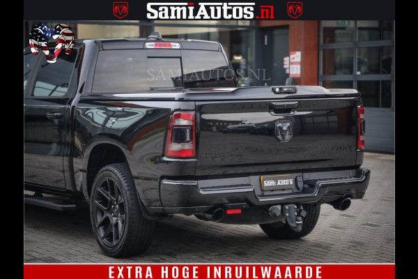 Dodge Ram 1500 SPORT BLACK EDITION | 4X4 5.7 V8 | VOL OPTIES | 360 CAMERA | APPLE CARPLAY | 3500KG | 22INCH NIGHT | FULL LED | ADAPTIVE CRUISE | MEMORY SEATS | LEDER | DUBBELE CABINE | CREWCAB Dodge Ram 1500 SPORT BLACK EDITION | 4X4 5.7 V8 | VOL OPTIES | 360 CAMERA | APPLE CARPLAY | 3500KG | 22INCH NIGHT | FULL LED | ADAPTIVE CRUISE | MEMORY SEATS | LEDER | DUBBELE CABINE | CREWCAB