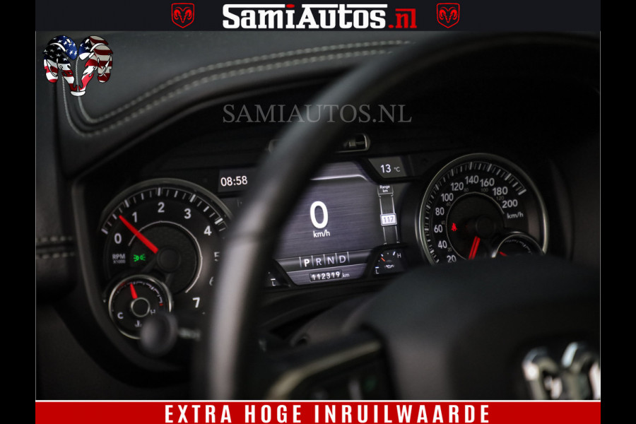 Dodge Ram 1500 SPORT BLACK EDITION | 4X4 5.7 V8 | VOL OPTIES | 360 CAMERA | APPLE CARPLAY | 3500KG | 22INCH NIGHT | FULL LED | ADAPTIVE CRUISE | MEMORY SEATS | LEDER | DUBBELE CABINE | CREWCAB Dodge Ram 1500 SPORT BLACK EDITION | 4X4 5.7 V8 | VOL OPTIES | 360 CAMERA | APPLE CARPLAY | 3500KG | 22INCH NIGHT | FULL LED | ADAPTIVE CRUISE | MEMORY SEATS | LEDER | DUBBELE CABINE | CREWCAB
