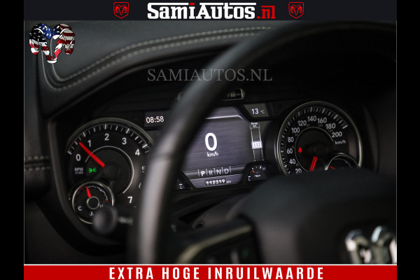 Dodge Ram 1500 SPORT BLACK EDITION | 4X4 5.7 V8 | VOL OPTIES | 360 CAMERA | APPLE CARPLAY | 3500KG | 22INCH NIGHT | FULL LED | ADAPTIVE CRUISE | MEMORY SEATS | LEDER | DUBBELE CABINE | CREWCAB Dodge Ram 1500 SPORT BLACK EDITION | 4X4 5.7 V8 | VOL OPTIES | 360 CAMERA | APPLE CARPLAY | 3500KG | 22INCH NIGHT | FULL LED | ADAPTIVE CRUISE | MEMORY SEATS | LEDER | DUBBELE CABINE | CREWCAB