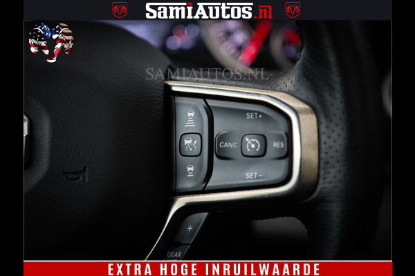Dodge Ram 1500 SPORT BLACK EDITION | 4X4 5.7 V8 | VOL OPTIES | 360 CAMERA | APPLE CARPLAY | 3500KG | 22INCH NIGHT | FULL LED | ADAPTIVE CRUISE | MEMORY SEATS | LEDER | DUBBELE CABINE | CREWCAB Dodge Ram 1500 SPORT BLACK EDITION | 4X4 5.7 V8 | VOL OPTIES | 360 CAMERA | APPLE CARPLAY | 3500KG | 22INCH NIGHT | FULL LED | ADAPTIVE CRUISE | MEMORY SEATS | LEDER | DUBBELE CABINE | CREWCAB