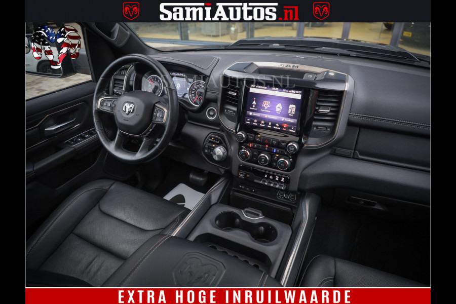 Dodge Ram 1500 SPORT BLACK EDITION | 4X4 5.7 V8 | VOL OPTIES | 360 CAMERA | APPLE CARPLAY | 3500KG | 22INCH NIGHT | FULL LED | ADAPTIVE CRUISE | MEMORY SEATS | LEDER | DUBBELE CABINE | CREWCAB Dodge Ram 1500 SPORT BLACK EDITION | 4X4 5.7 V8 | VOL OPTIES | 360 CAMERA | APPLE CARPLAY | 3500KG | 22INCH NIGHT | FULL LED | ADAPTIVE CRUISE | MEMORY SEATS | LEDER | DUBBELE CABINE | CREWCAB