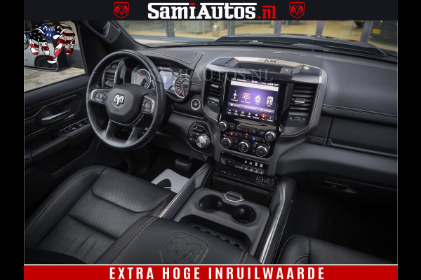 Dodge Ram 1500 SPORT BLACK EDITION | 4X4 5.7 V8 | VOL OPTIES | 360 CAMERA | APPLE CARPLAY | 3500KG | 22INCH NIGHT | FULL LED | ADAPTIVE CRUISE | MEMORY SEATS | LEDER | DUBBELE CABINE | CREWCAB Dodge Ram 1500 SPORT BLACK EDITION | 4X4 5.7 V8 | VOL OPTIES | 360 CAMERA | APPLE CARPLAY | 3500KG | 22INCH NIGHT | FULL LED | ADAPTIVE CRUISE | MEMORY SEATS | LEDER | DUBBELE CABINE | CREWCAB