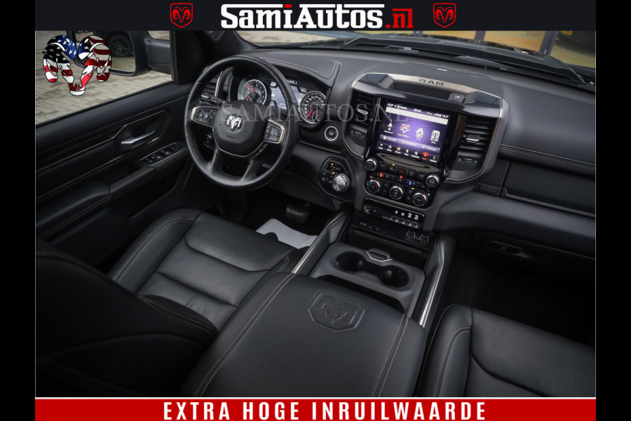 Dodge Ram 1500 SPORT BLACK EDITION | 4X4 5.7 V8 | VOL OPTIES | 360 CAMERA | APPLE CARPLAY | 3500KG | 22INCH NIGHT | FULL LED | ADAPTIVE CRUISE | MEMORY SEATS | LEDER | DUBBELE CABINE | CREWCAB Dodge Ram 1500 SPORT BLACK EDITION | 4X4 5.7 V8 | VOL OPTIES | 360 CAMERA | APPLE CARPLAY | 3500KG | 22INCH NIGHT | FULL LED | ADAPTIVE CRUISE | MEMORY SEATS | LEDER | DUBBELE CABINE | CREWCAB