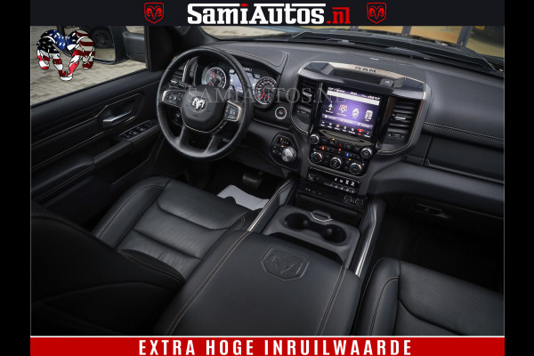Dodge Ram 1500 SPORT BLACK EDITION | 4X4 5.7 V8 | VOL OPTIES | 360 CAMERA | APPLE CARPLAY | 3500KG | 22INCH NIGHT | FULL LED | ADAPTIVE CRUISE | MEMORY SEATS | LEDER | DUBBELE CABINE | CREWCAB Dodge Ram 1500 SPORT BLACK EDITION | 4X4 5.7 V8 | VOL OPTIES | 360 CAMERA | APPLE CARPLAY | 3500KG | 22INCH NIGHT | FULL LED | ADAPTIVE CRUISE | MEMORY SEATS | LEDER | DUBBELE CABINE | CREWCAB