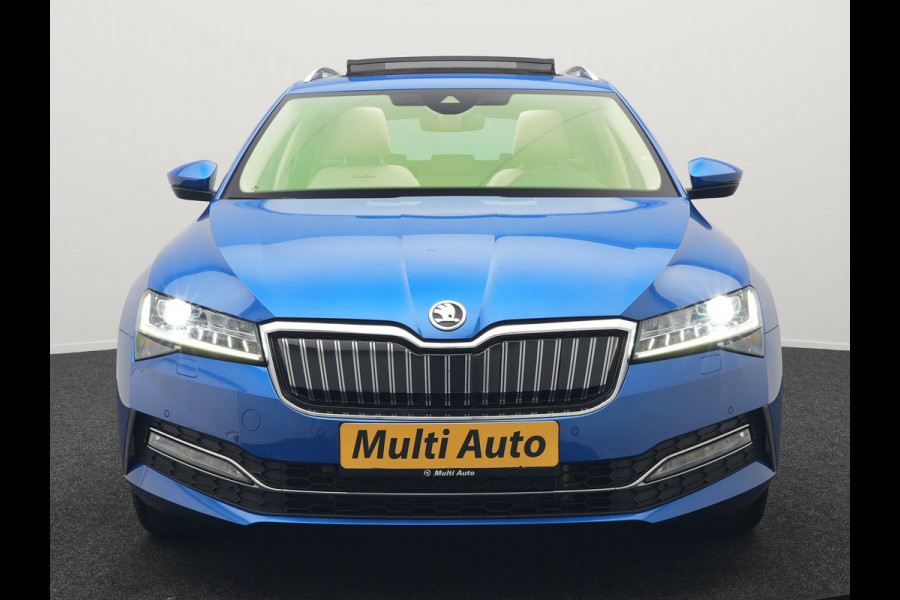 Škoda Superb Combi 1.4 TSI iV Laurin & Klement Plug In Hybrid 218pk Dealer O.H PHEV | Panodak | Adaptive Cruise | Lederen Stoelen Memory & Massage & Ventilatie | Canton Audio | Apple Carplay | Stuur & Stoelen Verwarmd | Keyless | Virtual | Navigatie | DAB |