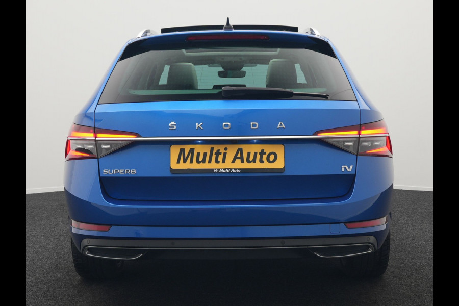 Škoda Superb Combi 1.4 TSI iV Laurin & Klement Plug In Hybrid 218pk Dealer O.H PHEV | Panodak | Adaptive Cruise | Lederen Stoelen Memory & Massage & Ventilatie | Canton Audio | Apple Carplay | Stuur & Stoelen Verwarmd | Keyless | Virtual | Navigatie | DAB |