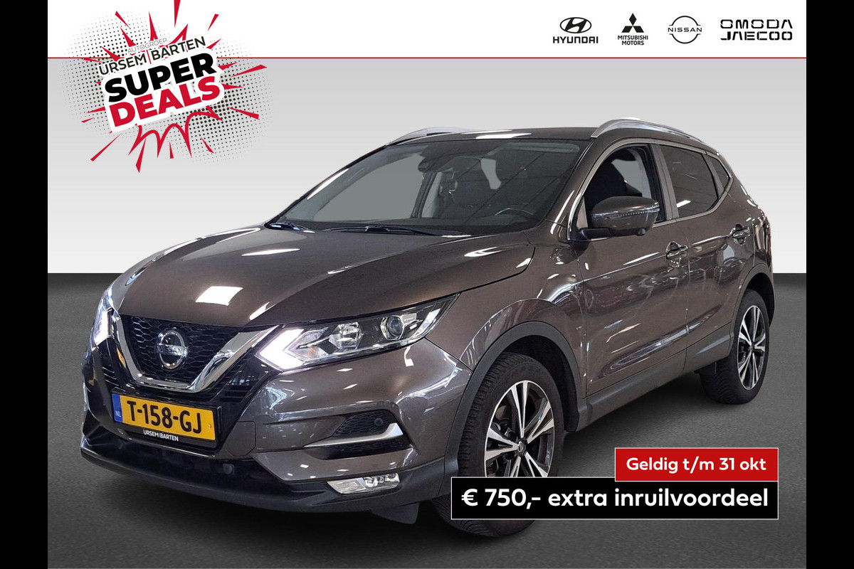 Nissan QASHQAI 1.3 DIG-T N-Connecta | automaat | 160PK | navigatie | panoramadak | stoelverwarming | trekhaak Nissan QASHQAI 1.3 DIG-T N-Connecta | automaat | 160PK | navigatie | panoramadak | stoelverwarming | trekhaak
