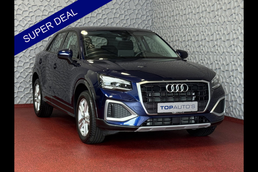 Audi Q2 35 TFSI 1.5 S EDITION NAVARRA BLAUW ELEK.KLEP 150PK VIR.COCKPIT 18''LMV TOUCHSCREEN CARPLAY NAVI CAMERA LED STOELVERW. PDC 03/2025 "Audi rijden begint bij Topautos.nl – 20 Audi topmodellen direct op voorraad!"