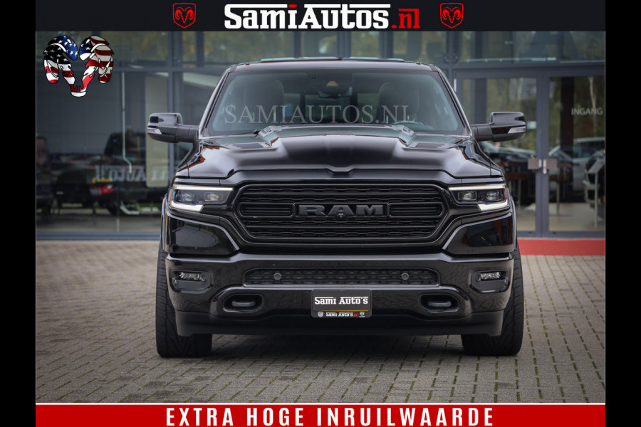 Dodge Ram 1500 LIMITED NIGHT | FEUL BLACK WHEELS | BOM VOL | 5.7 V8 4x4 | DUBBELE CABINE | MWK | XB9 | HUD | TOP STAAT