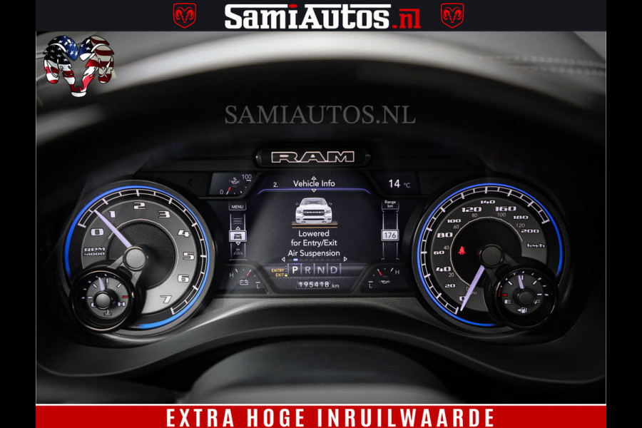 Dodge Ram 1500 LIMITED NIGHT | FEUL BLACK WHEELS | BOM VOL | 5.7 V8 4x4 | DUBBELE CABINE | MWK | XB9 | HUD | TOP STAAT