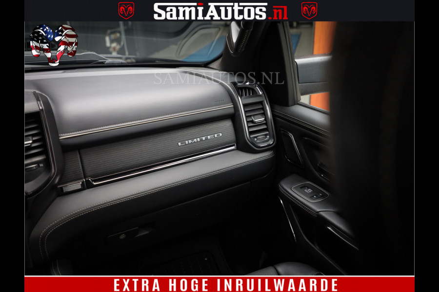 Dodge Ram 1500 LIMITED NIGHT | FEUL BLACK WHEELS | BOM VOL | 5.7 V8 4x4 | DUBBELE CABINE | MWK | XB9 | HUD | TOP STAAT