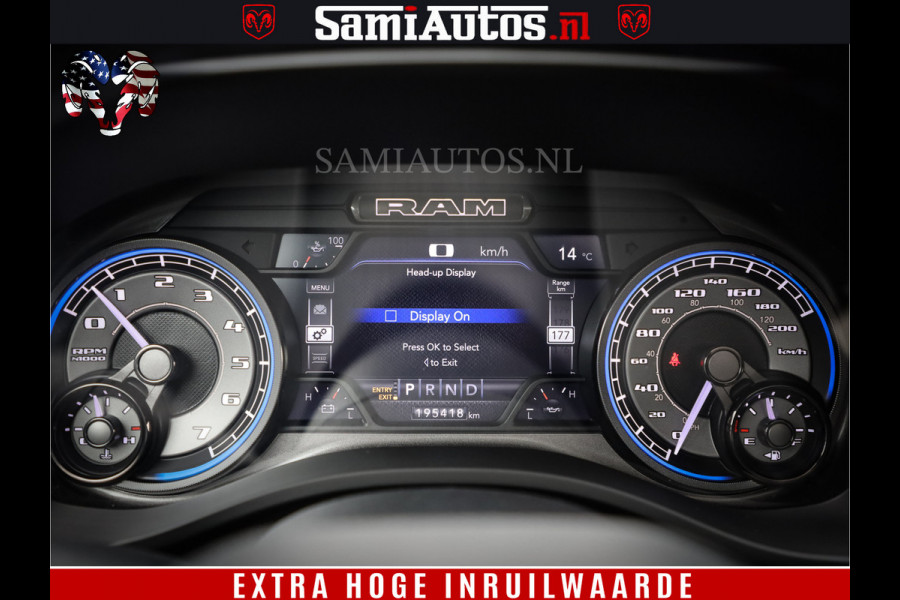 Dodge Ram 1500 LIMITED NIGHT | FEUL BLACK WHEELS | BOM VOL | 5.7 V8 4x4 | DUBBELE CABINE | MWK | XB9 | HUD | TOP STAAT
