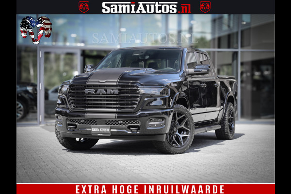 Dodge Ram 1500 Laramie Night | Face Lift | 420Pk 636 Nn | Extra Groot Scherm + Passagiers Scherm | Comfortabele Dubbele Cabine met Royale 5 Zitplaatsen | BPM vrij | Nu Leverbaar uit Voorraad | Voorraad Nr  2220 - 5039