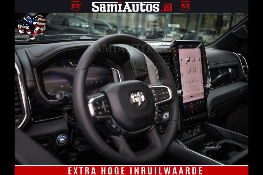 Dodge Ram 1500 Laramie Night | Face Lift | 420Pk 636 Nn | Extra Groot Scherm + Passagiers Scherm | Comfortabele Dubbele Cabine met Royale 5 Zitplaatsen | BPM vrij | Nu Leverbaar uit Voorraad | Voorraad Nr  2220 - 5039