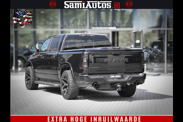 Dodge Ram 1500 Laramie Night | Face Lift | 420Pk 636 Nn | Extra Groot Scherm + Passagiers Scherm | Comfortabele Dubbele Cabine met Royale 5 Zitplaatsen | BPM vrij | Nu Leverbaar uit Voorraad | Voorraad Nr  2220 - 5039