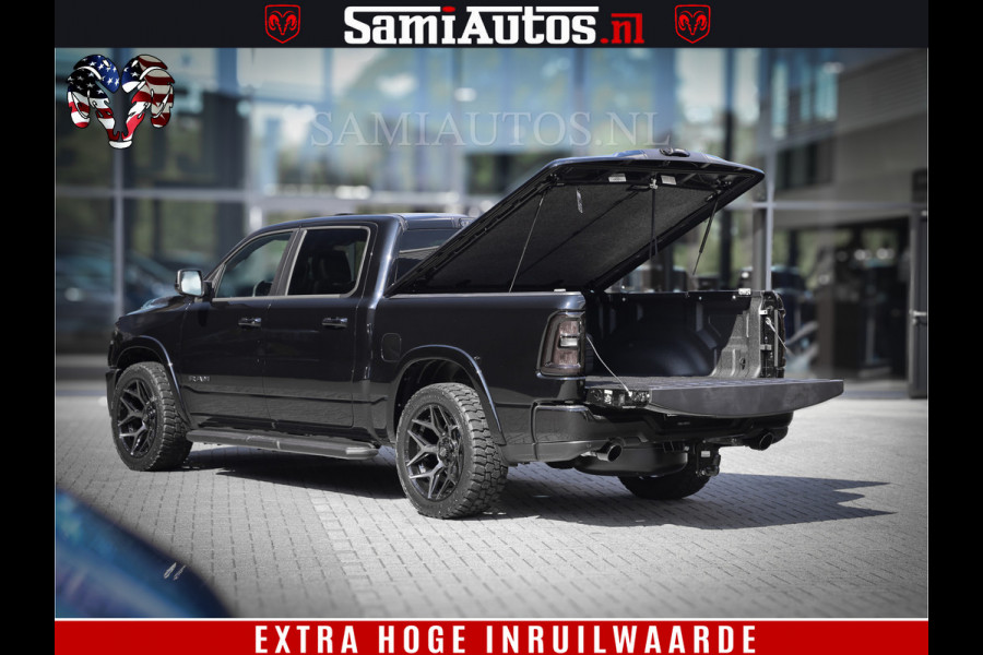 Dodge Ram 1500 Laramie Night | Face Lift | 420Pk 636 Nn | Extra Groot Scherm + Passagiers Scherm | Comfortabele Dubbele Cabine met Royale 5 Zitplaatsen | BPM vrij | Nu Leverbaar uit Voorraad | Voorraad Nr  2220 - 5039