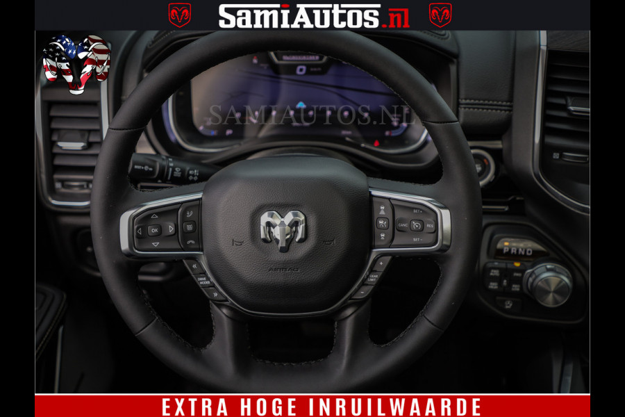 Dodge Ram 1500 Laramie Night | Face Lift | 420Pk 636 Nn | Extra Groot Scherm + Passagiers Scherm | Comfortabele Dubbele Cabine met Royale 5 Zitplaatsen | BPM vrij | Nu Leverbaar uit Voorraad | Voorraad Nr  2220 - 5039