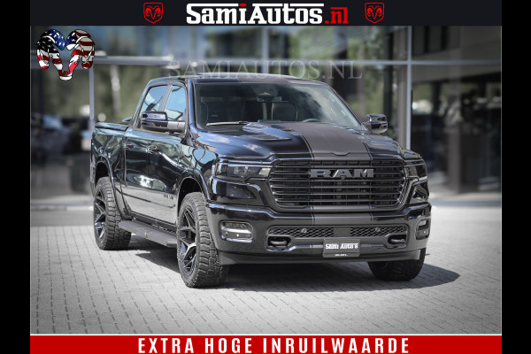 Dodge Ram 1500 Laramie Night | Face Lift | 420Pk 636 Nn | Extra Groot Scherm + Passagiers Scherm | Comfortabele Dubbele Cabine met Royale 5 Zitplaatsen | BPM vrij | Nu Leverbaar uit Voorraad | Voorraad Nr  2220 - 5039