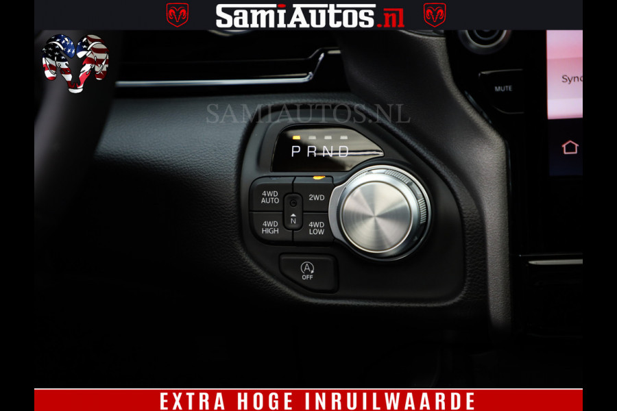 Dodge Ram 1500 Laramie Night | Face Lift | 420Pk 636 Nn | Extra Groot Scherm + Passagiers Scherm | Comfortabele Dubbele Cabine met Royale 5 Zitplaatsen | BPM vrij | Nu Leverbaar uit Voorraad | Voorraad Nr  2220 - 5039