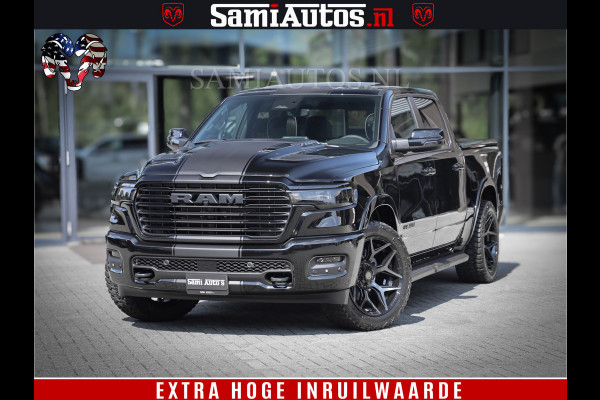 Dodge Ram 1500 Laramie Night | Face Lift | 420Pk 636 Nn | Extra Groot Scherm + Passagiers Scherm | Comfortabele Dubbele Cabine met Royale 5 Zitplaatsen | BPM vrij | Nu Leverbaar uit Voorraad | Voorraad Nr  2220 - 5039