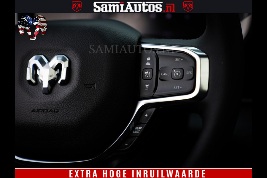 Dodge Ram 1500 Laramie Night | Face Lift | 420Pk 636 Nn | Extra Groot Scherm + Passagiers Scherm | Comfortabele Dubbele Cabine met Royale 5 Zitplaatsen | BPM vrij | Nu Leverbaar uit Voorraad | Voorraad Nr  2220 - 5039