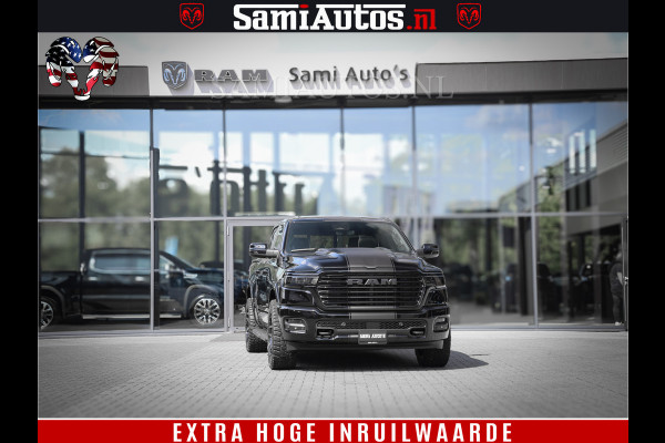 Dodge Ram 1500 Laramie Night | Face Lift | 420Pk 636 Nn | Extra Groot Scherm + Passagiers Scherm | Comfortabele Dubbele Cabine met Royale 5 Zitplaatsen | BPM vrij | Nu Leverbaar uit Voorraad | Voorraad Nr  2220 - 5039