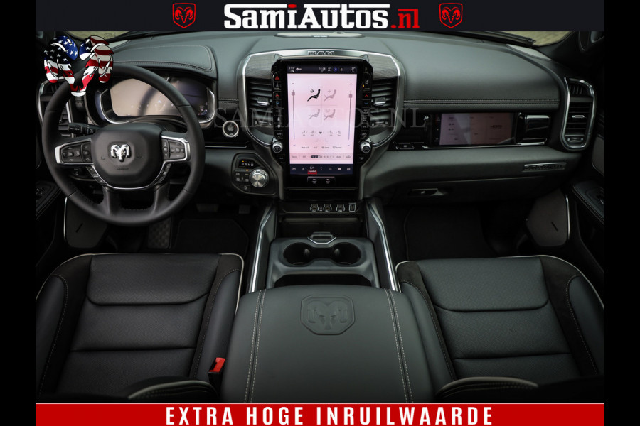 Dodge Ram 1500 Laramie Night | Face Lift | 420Pk 636 Nn | Extra Groot Scherm + Passagiers Scherm | Comfortabele Dubbele Cabine met Royale 5 Zitplaatsen | BPM vrij | Nu Leverbaar uit Voorraad | Voorraad Nr  2220 - 5039