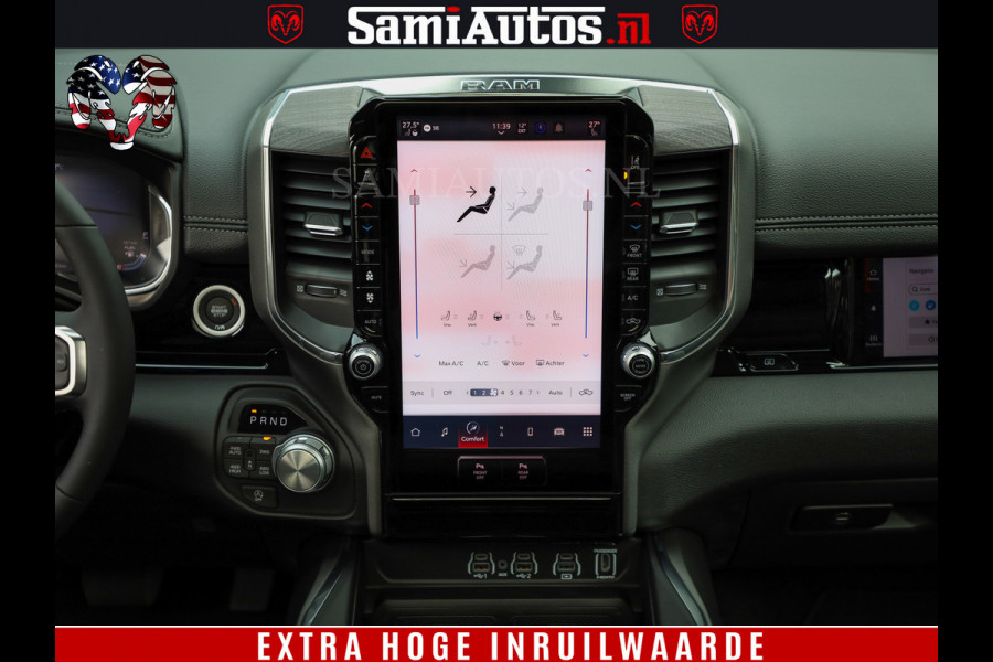 Dodge Ram 1500 Laramie Night | Face Lift | 420Pk 636 Nn | Extra Groot Scherm + Passagiers Scherm | Comfortabele Dubbele Cabine met Royale 5 Zitplaatsen | BPM vrij | Nu Leverbaar uit Voorraad | Voorraad Nr  2220 - 5039