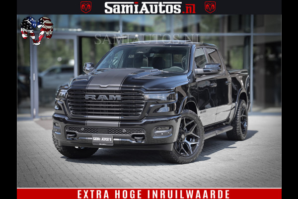 Dodge Ram 1500 Laramie Night | Face Lift | 420Pk 636 Nn | Extra Groot Scherm + Passagiers Scherm | Comfortabele Dubbele Cabine met Royale 5 Zitplaatsen | BPM vrij | Nu Leverbaar uit Voorraad | Voorraad Nr  2220 - 5039