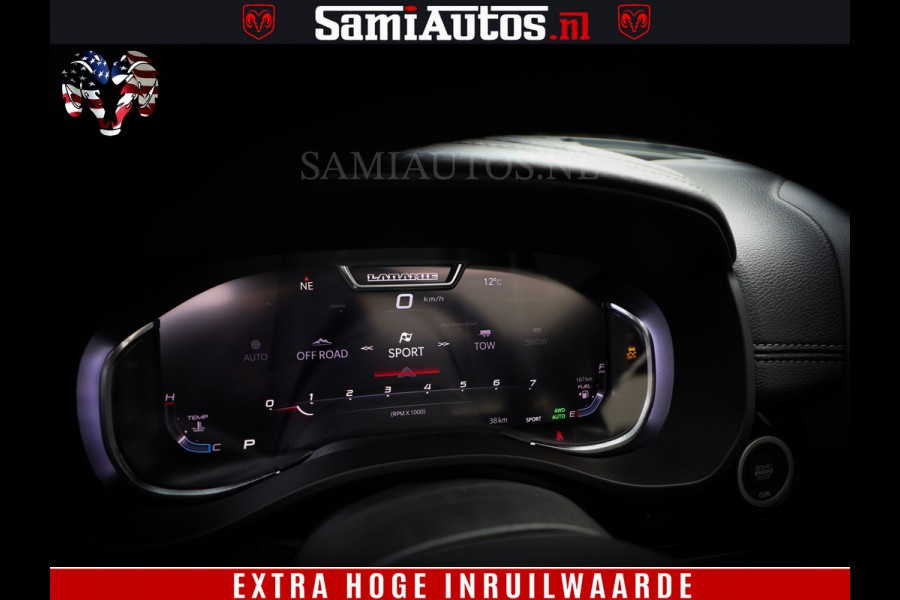 Dodge Ram 1500 Laramie Night | Face Lift | 420Pk 636 Nn | Extra Groot Scherm + Passagiers Scherm | Comfortabele Dubbele Cabine met Royale 5 Zitplaatsen | BPM vrij | Nu Leverbaar uit Voorraad | Voorraad Nr  2220 - 5039