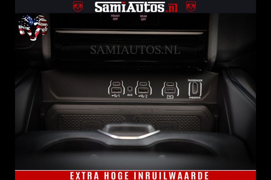 Dodge Ram 1500 Laramie Night | Face Lift | 420Pk 636 Nn | Extra Groot Scherm + Passagiers Scherm | Comfortabele Dubbele Cabine met Royale 5 Zitplaatsen | BPM vrij | Nu Leverbaar uit Voorraad | Voorraad Nr  2220 - 5039