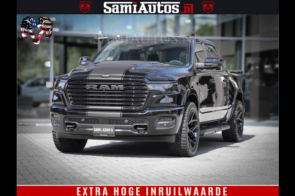 Dodge Ram 1500 Laramie Night | Face Lift | 420Pk 636 Nn | Extra Groot Scherm + Passagiers Scherm | Comfortabele Dubbele Cabine met Royale 5 Zitplaatsen | BPM vrij | Nu Leverbaar uit Voorraad | Voorraad Nr  2220 - 5039