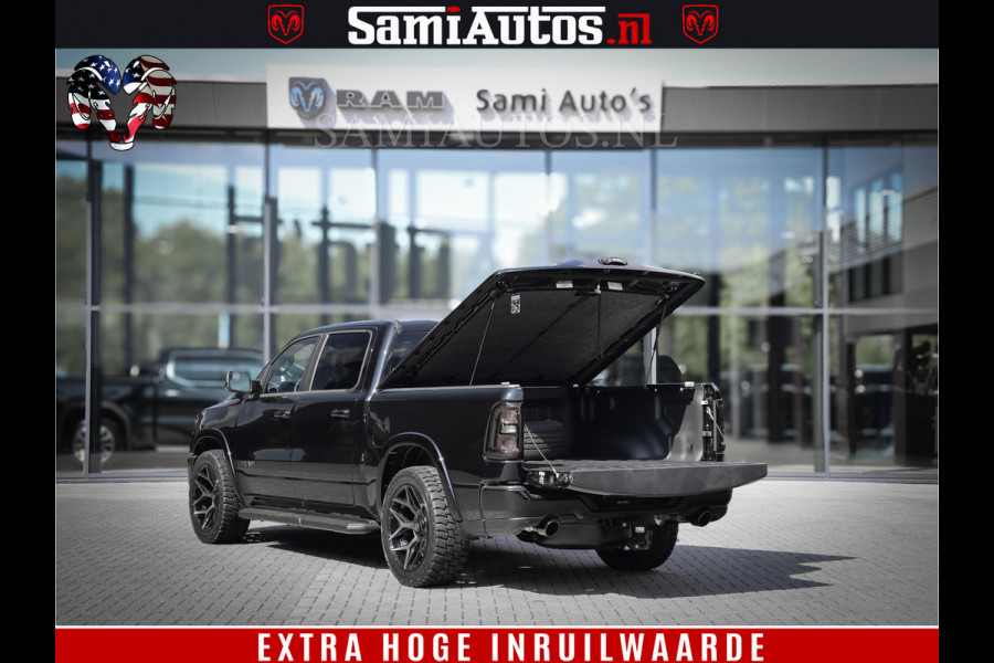 Dodge Ram 1500 Laramie Night | Face Lift | 420Pk 636 Nn | Extra Groot Scherm + Passagiers Scherm | Comfortabele Dubbele Cabine met Royale 5 Zitplaatsen | BPM vrij | Nu Leverbaar uit Voorraad | Voorraad Nr  2220 - 5039
