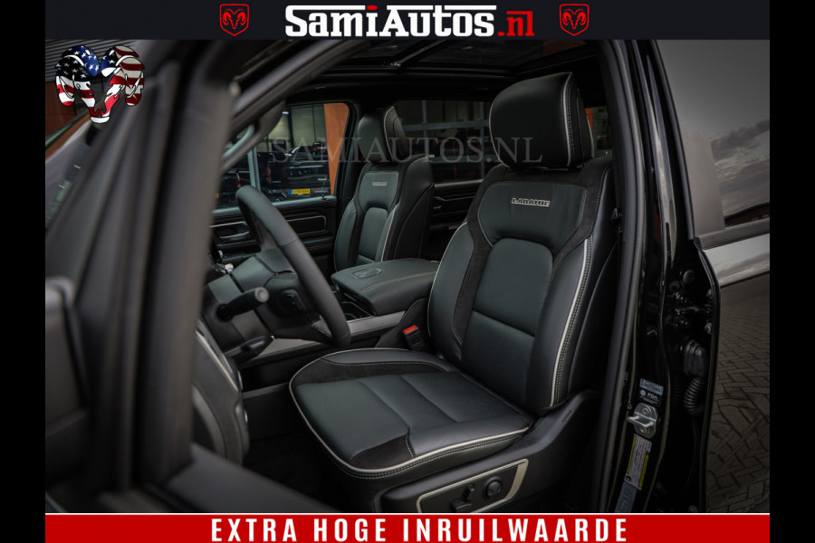 Dodge Ram 1500 Laramie Night | Face Lift | 420Pk 636 Nn | Extra Groot Scherm + Passagiers Scherm | Comfortabele Dubbele Cabine met Royale 5 Zitplaatsen | BPM vrij | Nu Leverbaar uit Voorraad | Voorraad Nr  2220 - 5039