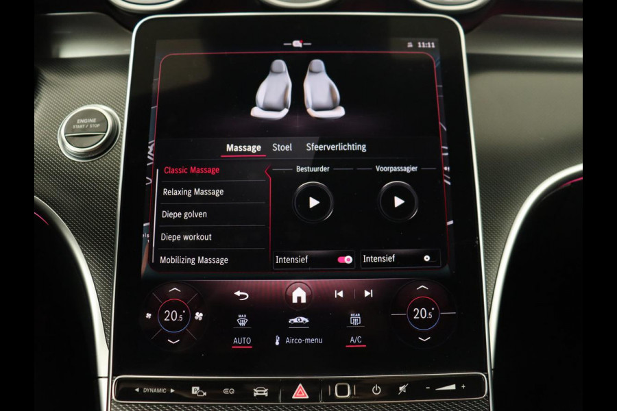 Mercedes-Benz C-Klasse 300e AMG Night | Panoramadak | Trekhaak | Sfeerverlichting | Massage | Adaptive cruise | Stoelverwarming | 360 Camera | Leder | Memory | Carplay | PHEV | Plug In Mercedes-Benz C-Klasse 300e AMG Night | Panoramadak | Trekhaak | Sfeerverlichting | Massage | Adaptive cruise | Stoelverwarming | 360 Camera | Leder | Memory | Carplay | PHEV | Plug In