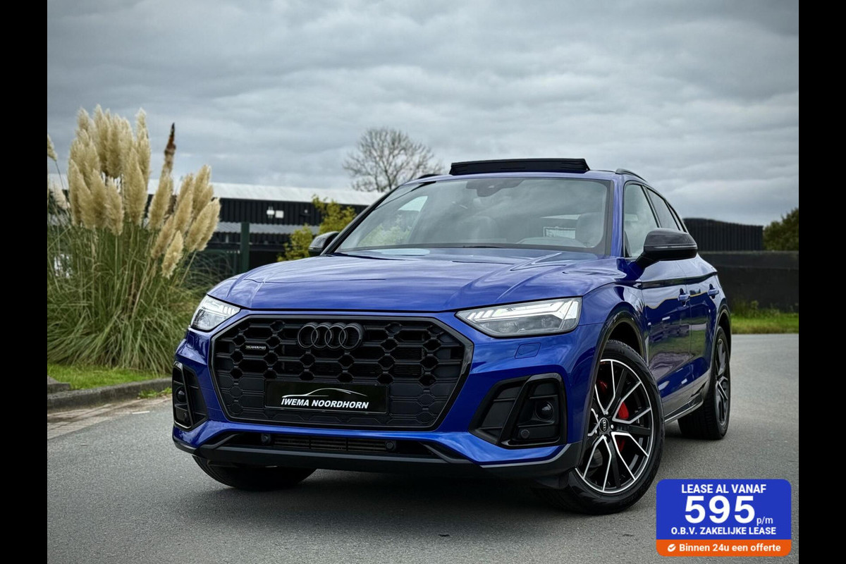 Audi Q5 50 TFSI e quattro S-Line Panoramadak|RS Seats|Luchtvering|Carbon|Camera|B&O|Keyless Audi Q5 50 TFSI e quattro S-Line Panoramadak|RS Seats|Luchtvering|Carbon|Camera|B&O|Keyless