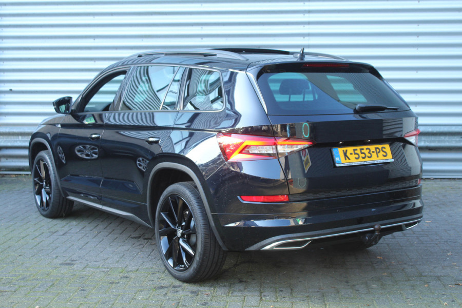 Škoda Kodiaq 1.5 TSI 150pk Sportline Business 7p. DSG7 NL-Auto NAP Panoramadak Clima Cruise Navi Camera Canton LMV Stoelverwarming Trekhaak 1800kg