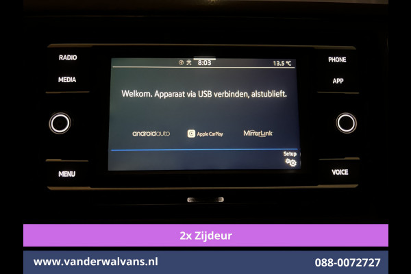 Volkswagen Crafter 2.0 TDI 141pk L4H3 L3H2 Euro6 Airco | 2x zijdeur | Camera | Apple Carplay Android Auto, 270 Graden achterdeuren, Parkeersensoren, Bijrijdersbank, 3000kg Trekvermogen