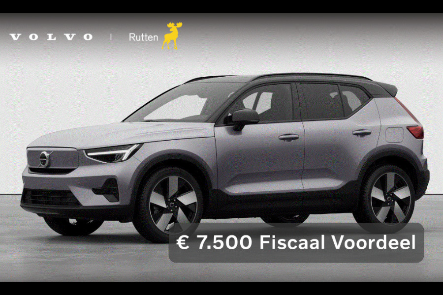 Volvo EX40 252PK Single Motor Extended Range 82 kWh Plus / Lounge Pakket / Extra getint glas / 360 Camera / 20'' velgen / Panoramadak / Zwart dak